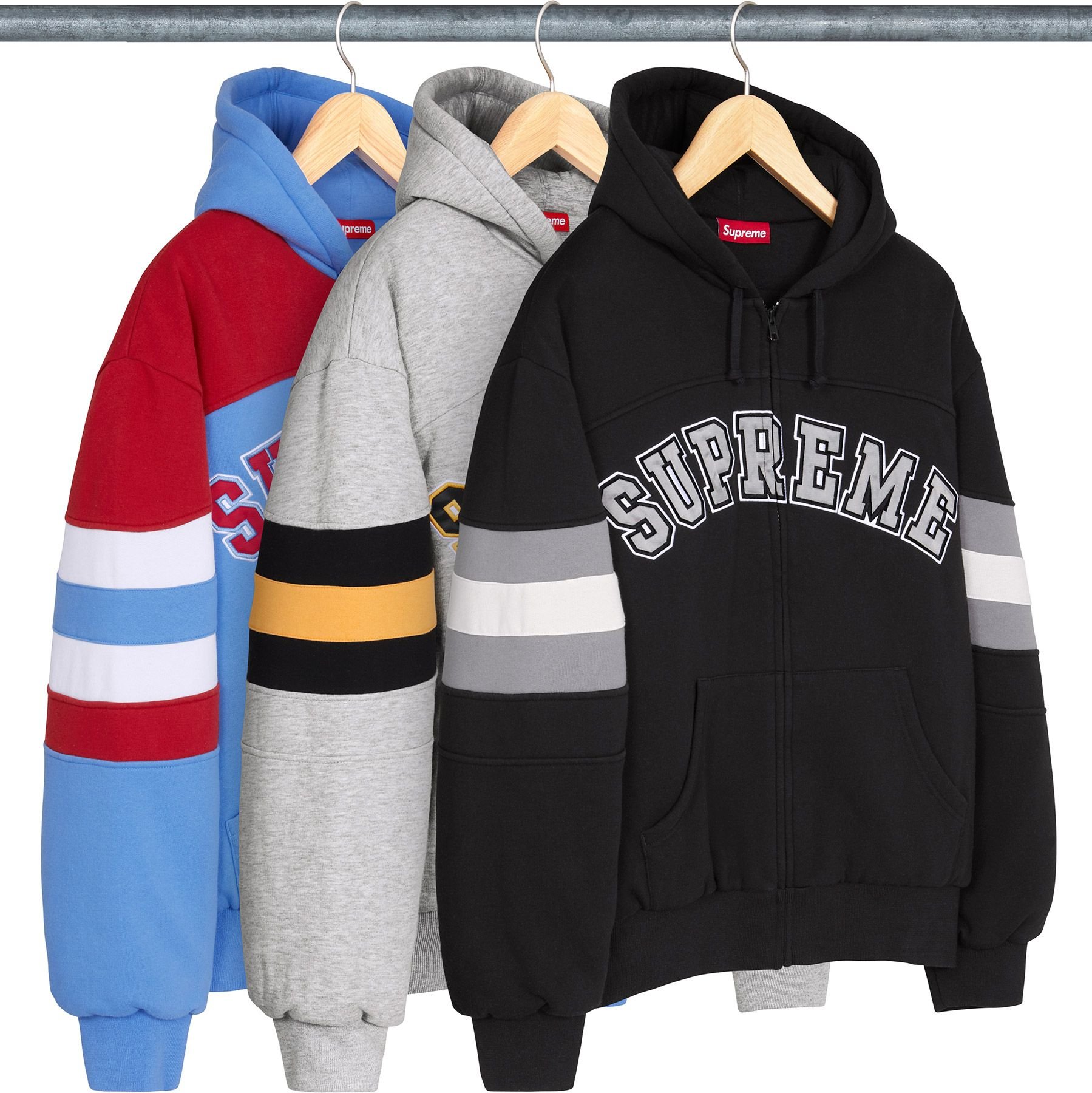 Filled Zip Up Hooded Sweatshirt